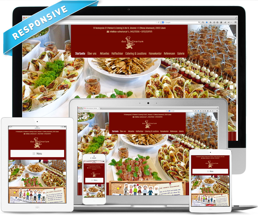 La Deutsche Vita Webdesign Catering "Das Culinarium"