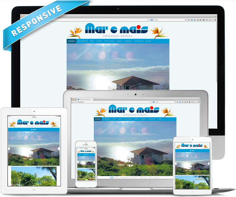 La Deutsche Vita Webdesign Ferienhaus "Mar e mais" auf Madeira