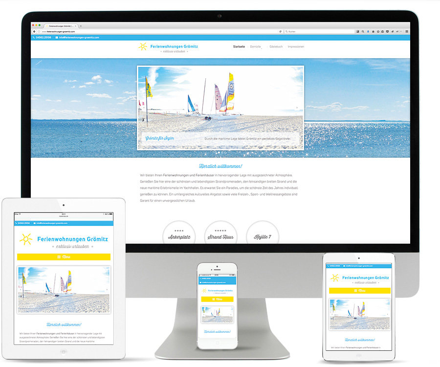 ferienwohnungen grömitz webseitengestaltung