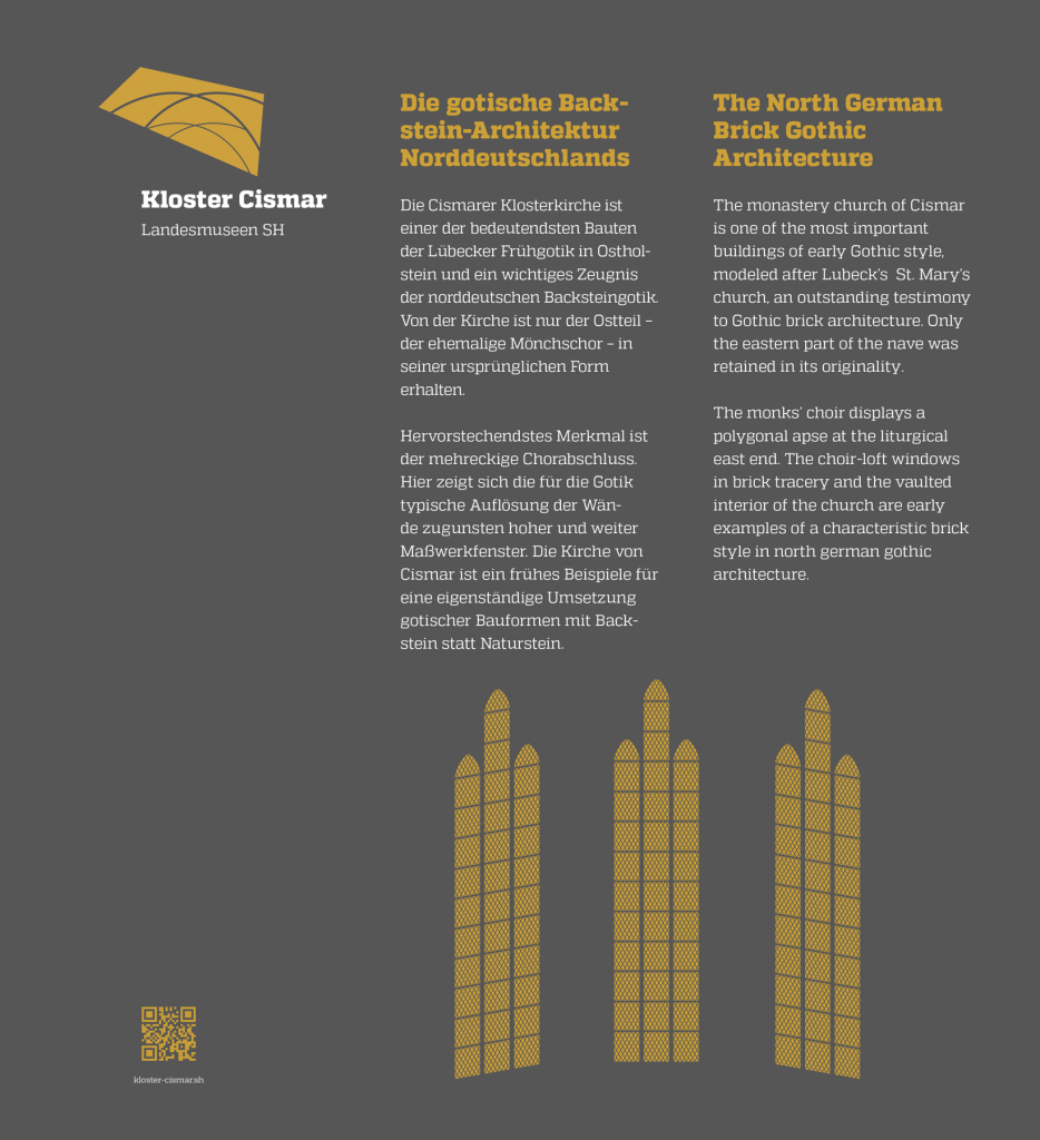 La Deutsche Vita - Grafik Infosäule 4 Kloster Cismar Landesmuseen Schleswig-Holstein