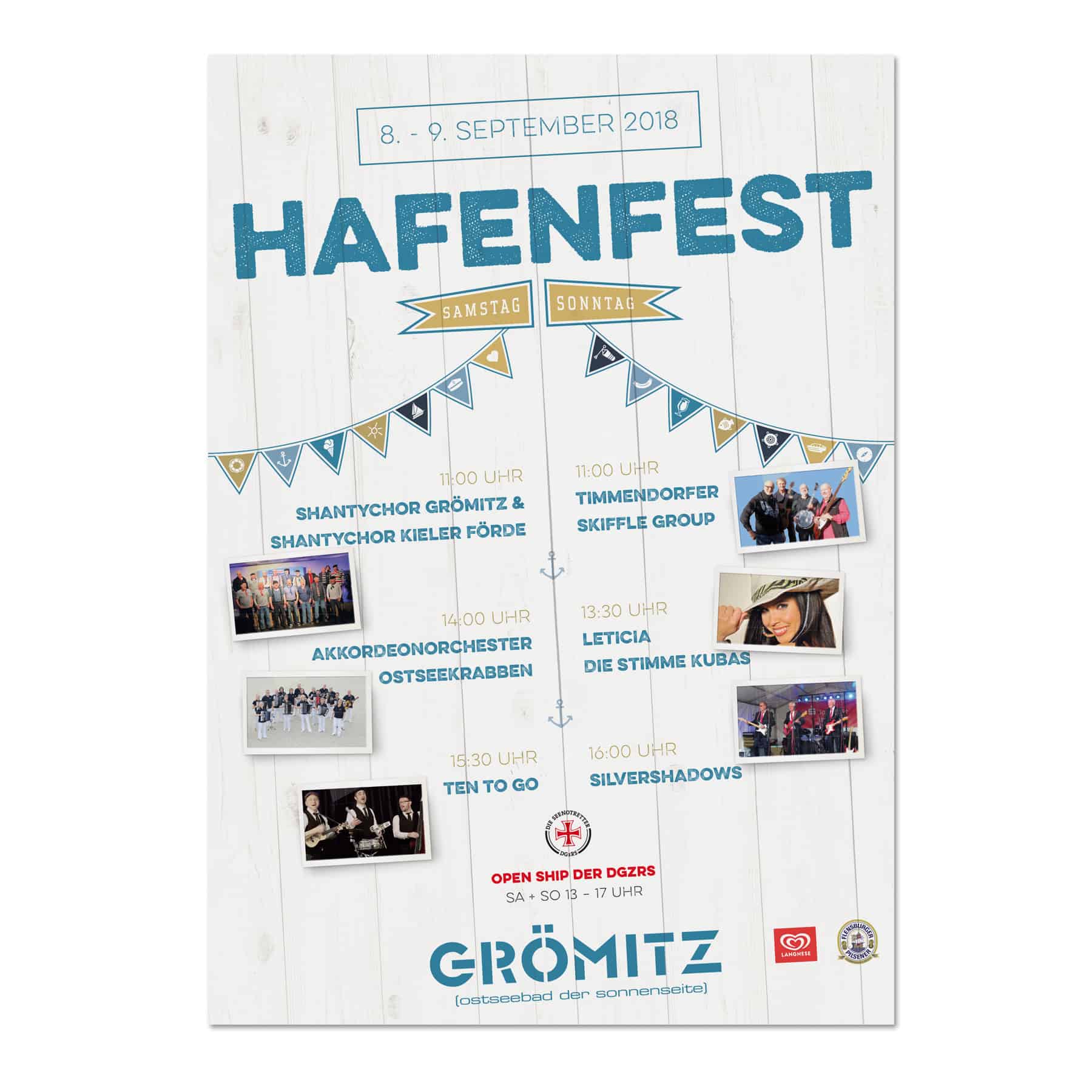 La Deutsche Vita - Drucksachen Plakat Hafenfest Grömitz